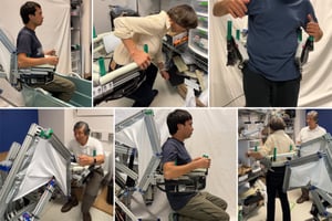 Six of multiple possible assistance scenarios with a prototype of the new robot. 