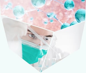 Grafica IBSA Foundation Fellowship Bando 2026 con ricercatore in laboratorio che utilizza provette, su sfondo scientifico stilizzato