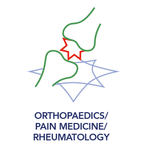 Orthopaedics and pain medicine icon