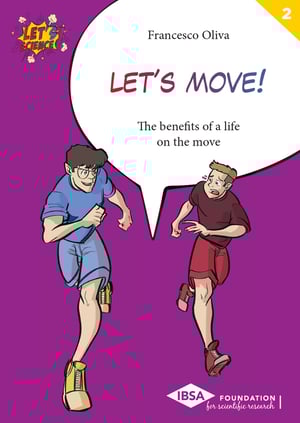 Let’s Science! book cover, Volume n.2, Francesco Oliva, Let’s Move!